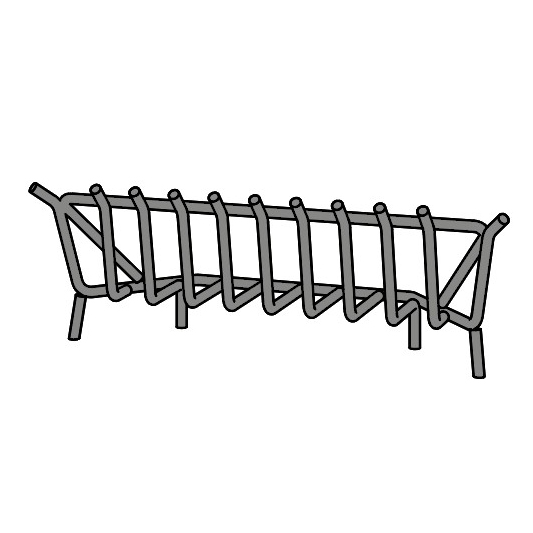 Grille brasier en fer